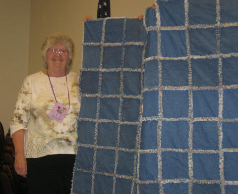 Lavella Cassinelli, Rag quilt (denim) for grandson